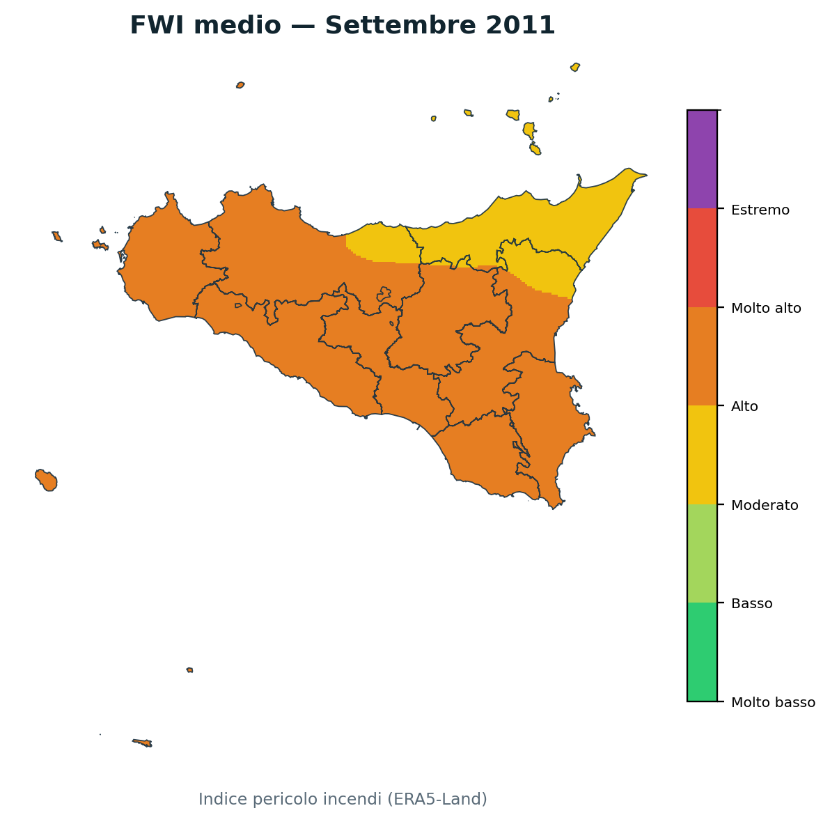 FWI mensile Settembre 2011