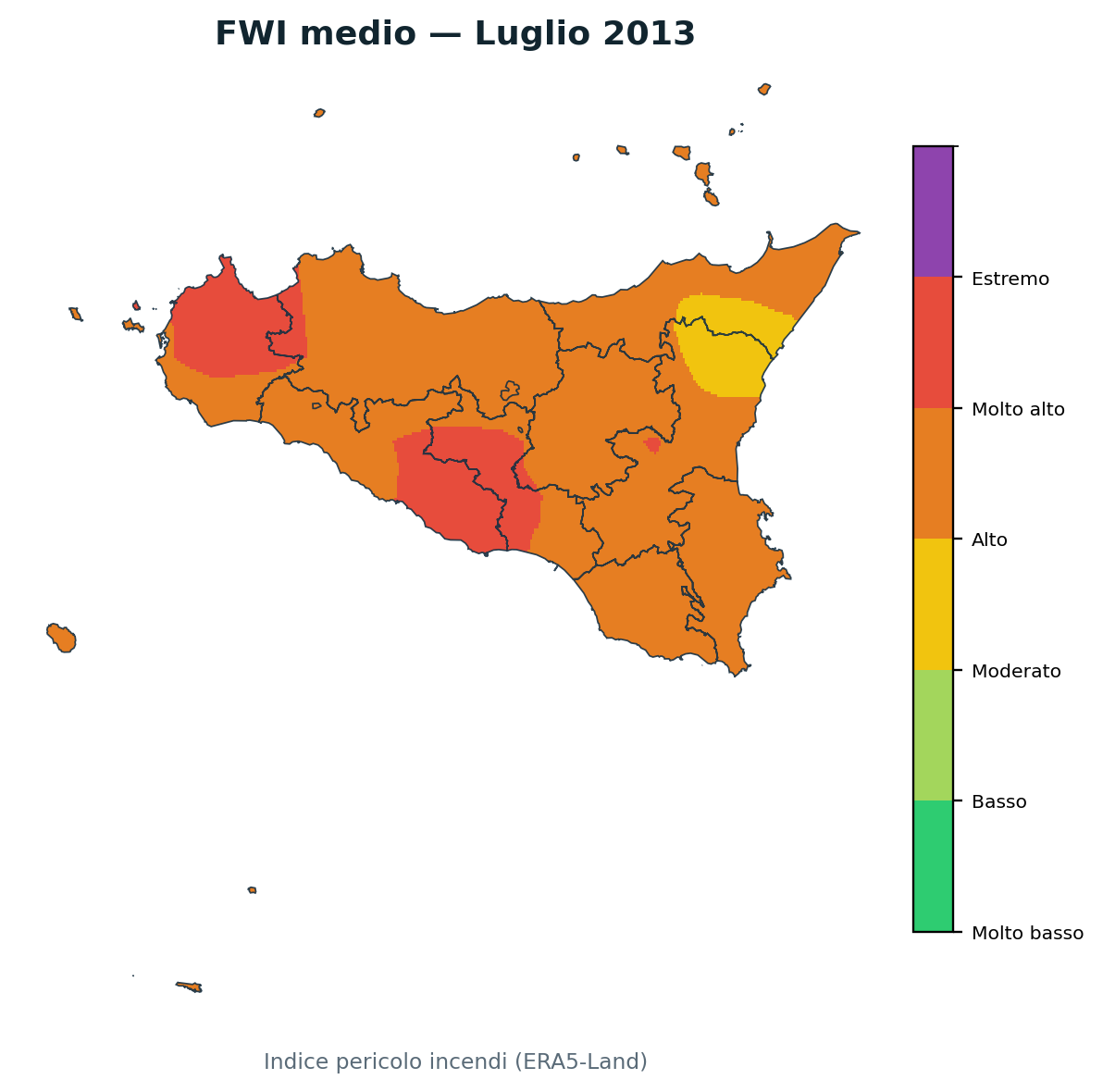 FWI mensile Luglio 2013