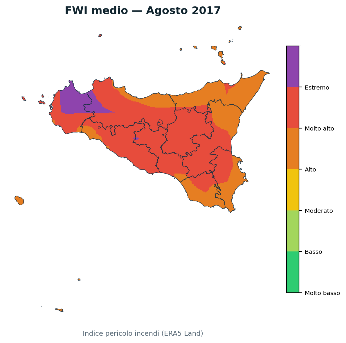 FWI mensile Agosto 2017