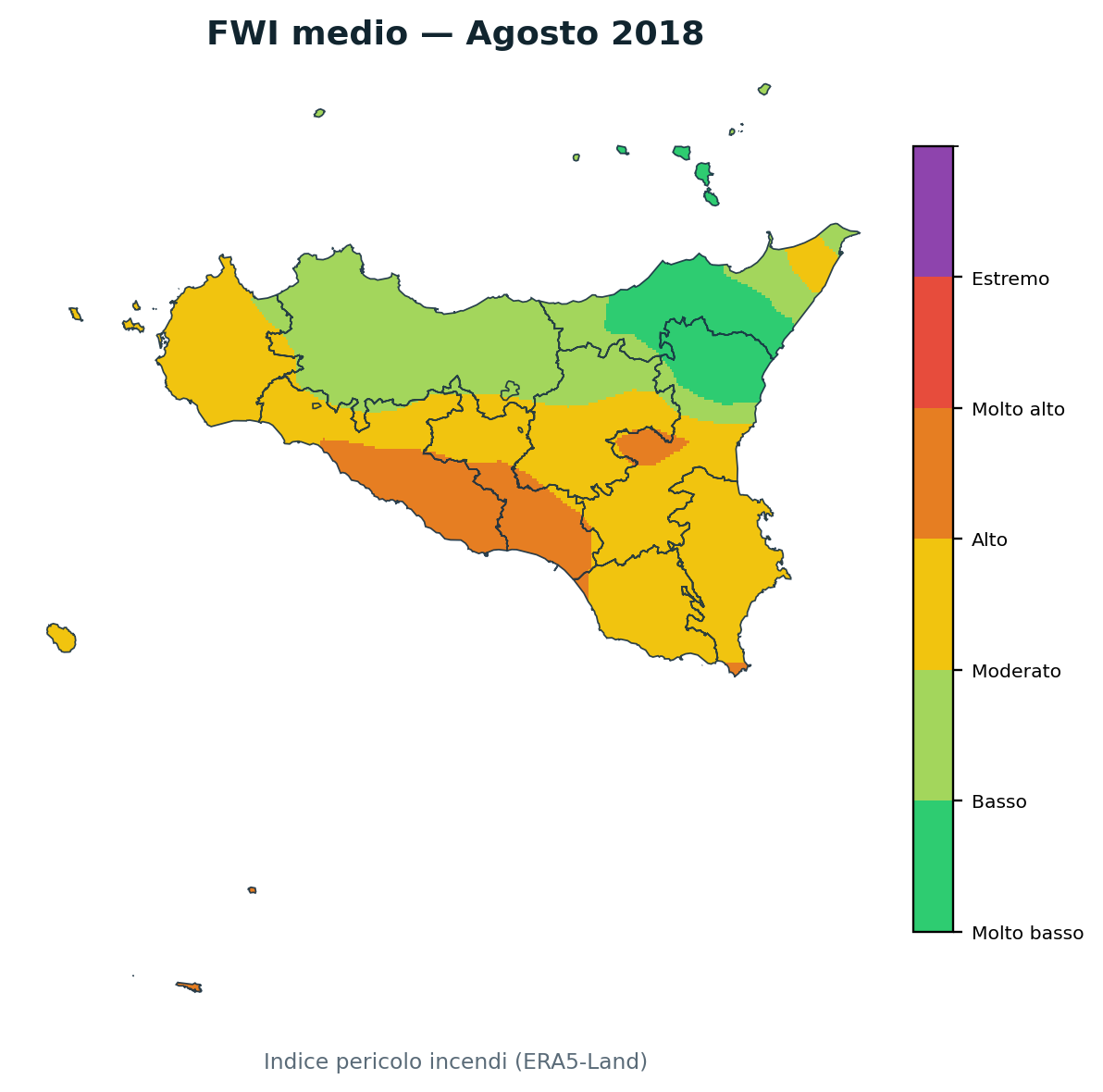 FWI mensile Agosto 2018