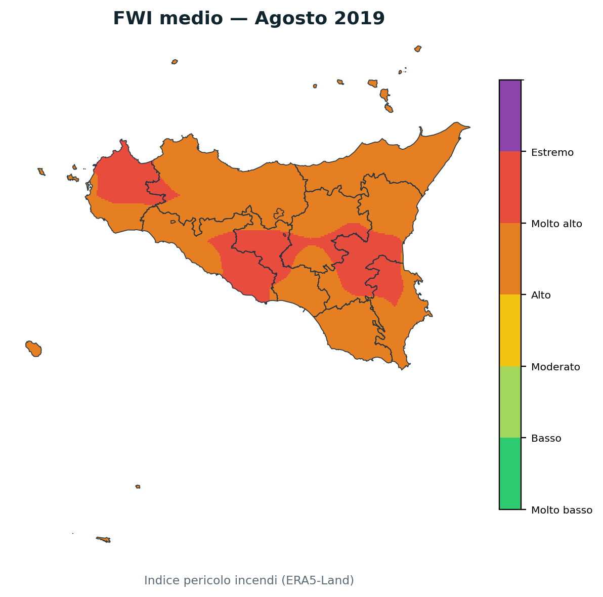 FWI mensile Agosto 2019