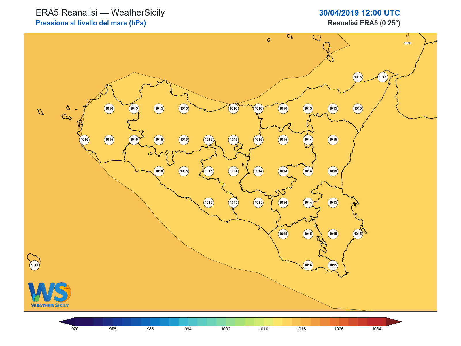 Pressione al livello del mare · 2019043012