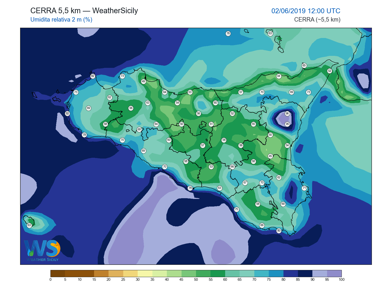 Umidità relativa 2 m · 2019060212