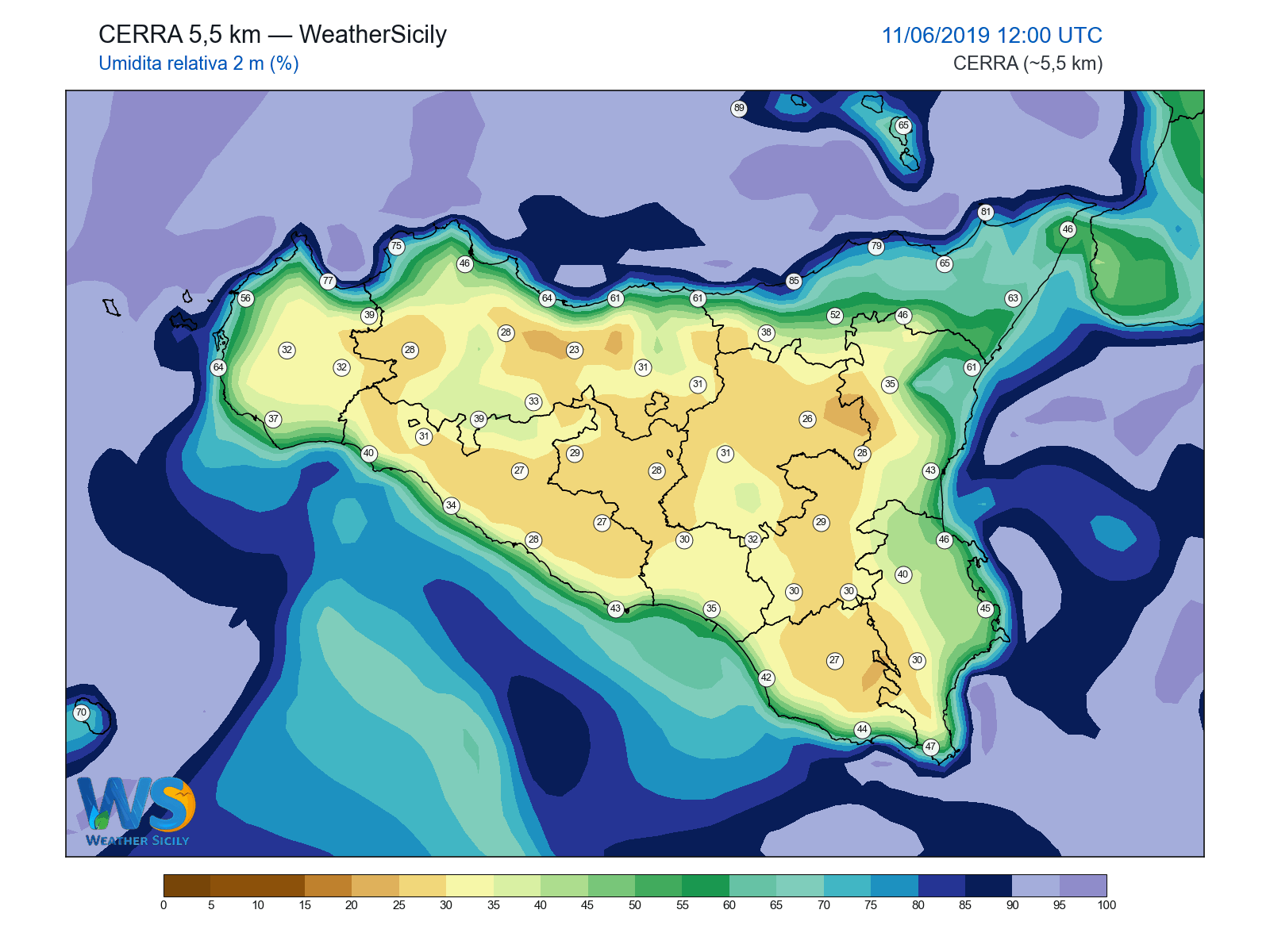 Umidità relativa 2 m · 2019061112