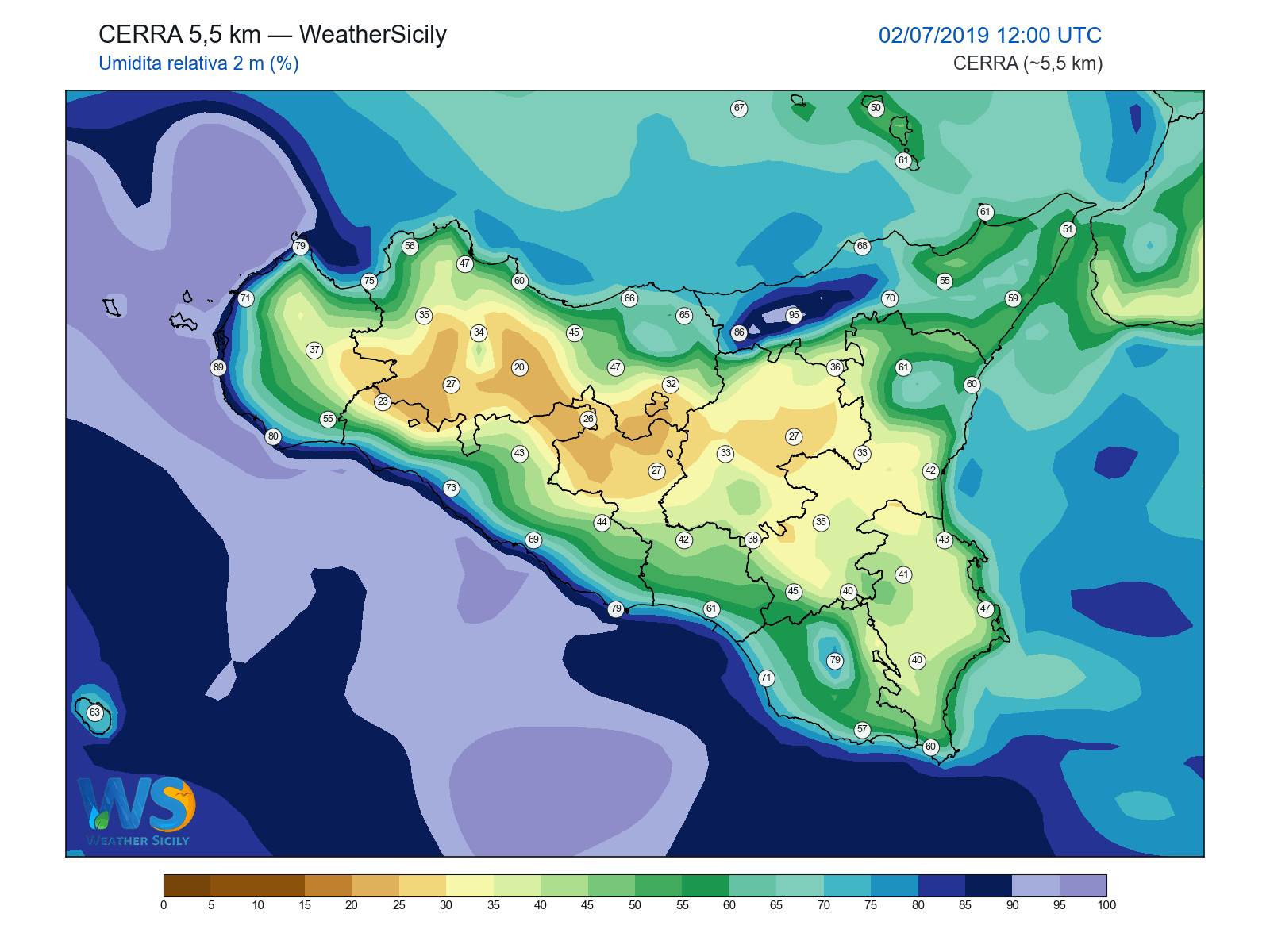Umidità relativa 2 m · 2019070212