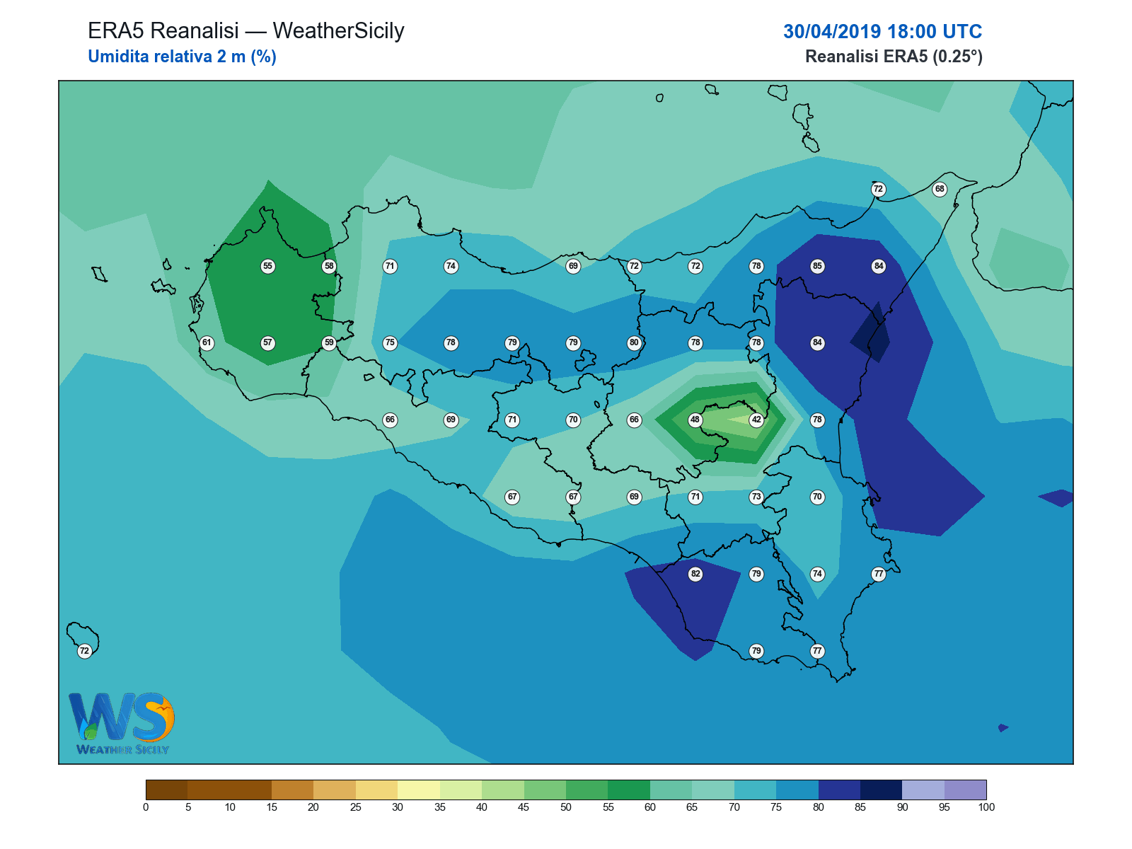 Umidità relativa 2 m · 2019043018