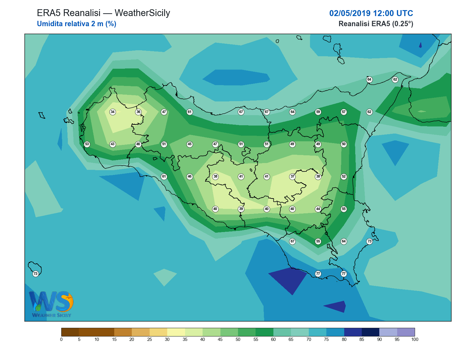 Umidità relativa 2 m · 2019050212