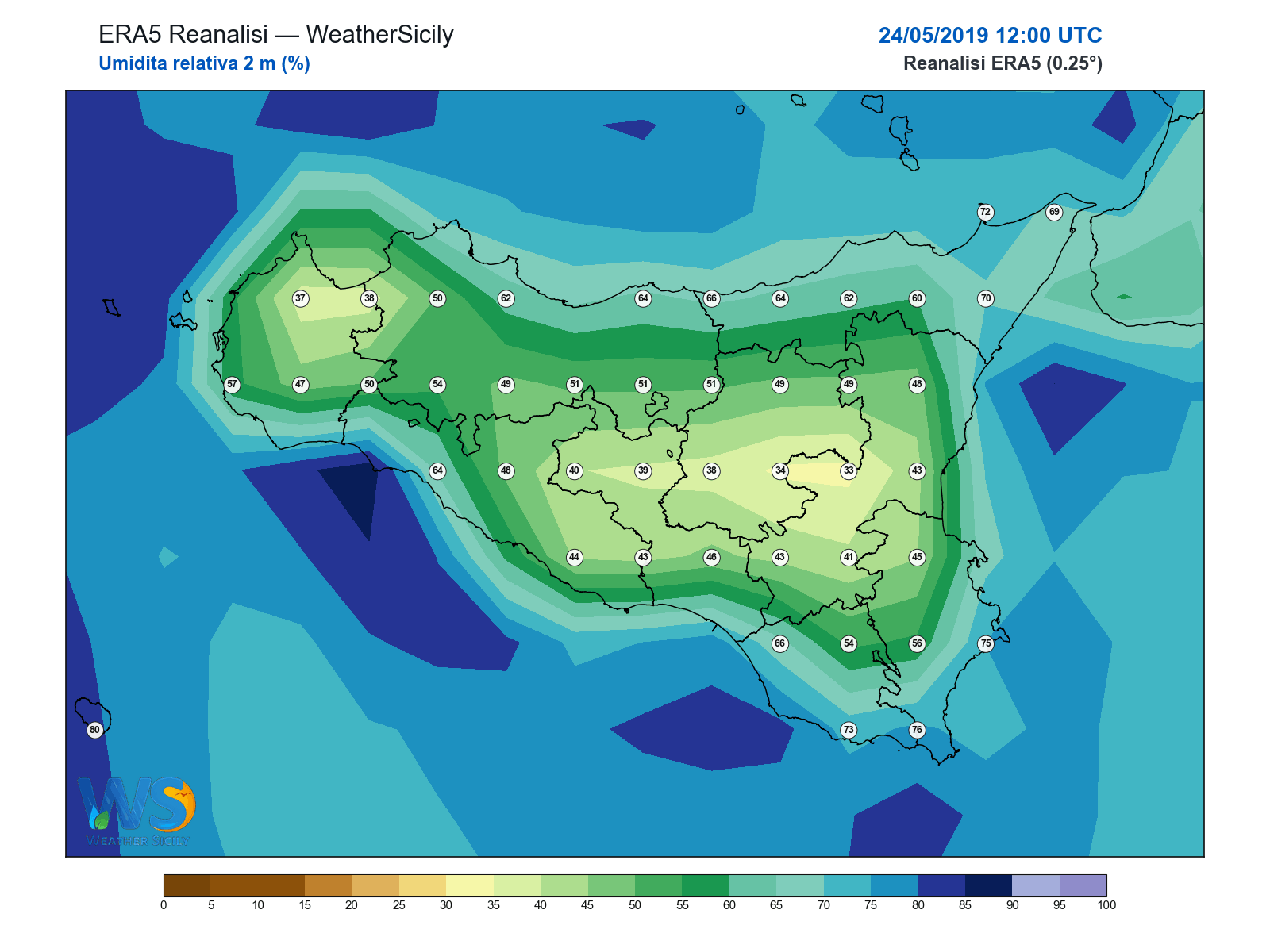 Umidità relativa 2 m · 2019052412