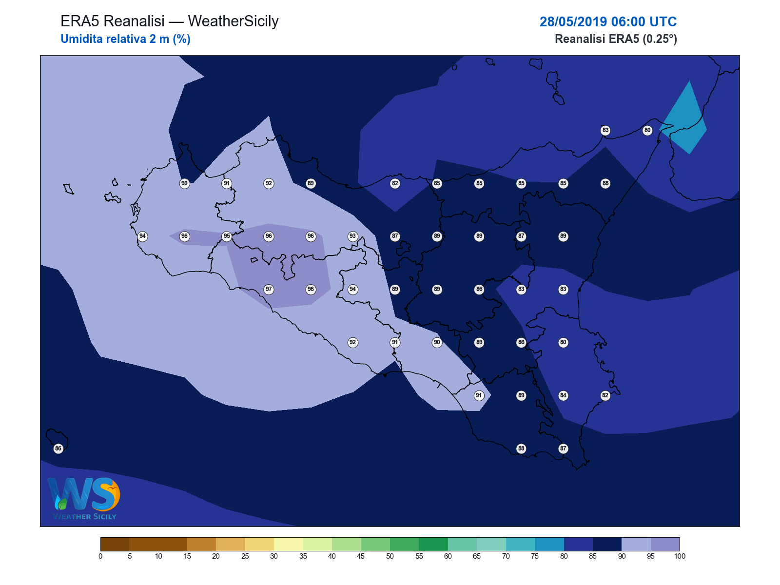 Umidità relativa 2 m · 2019052806