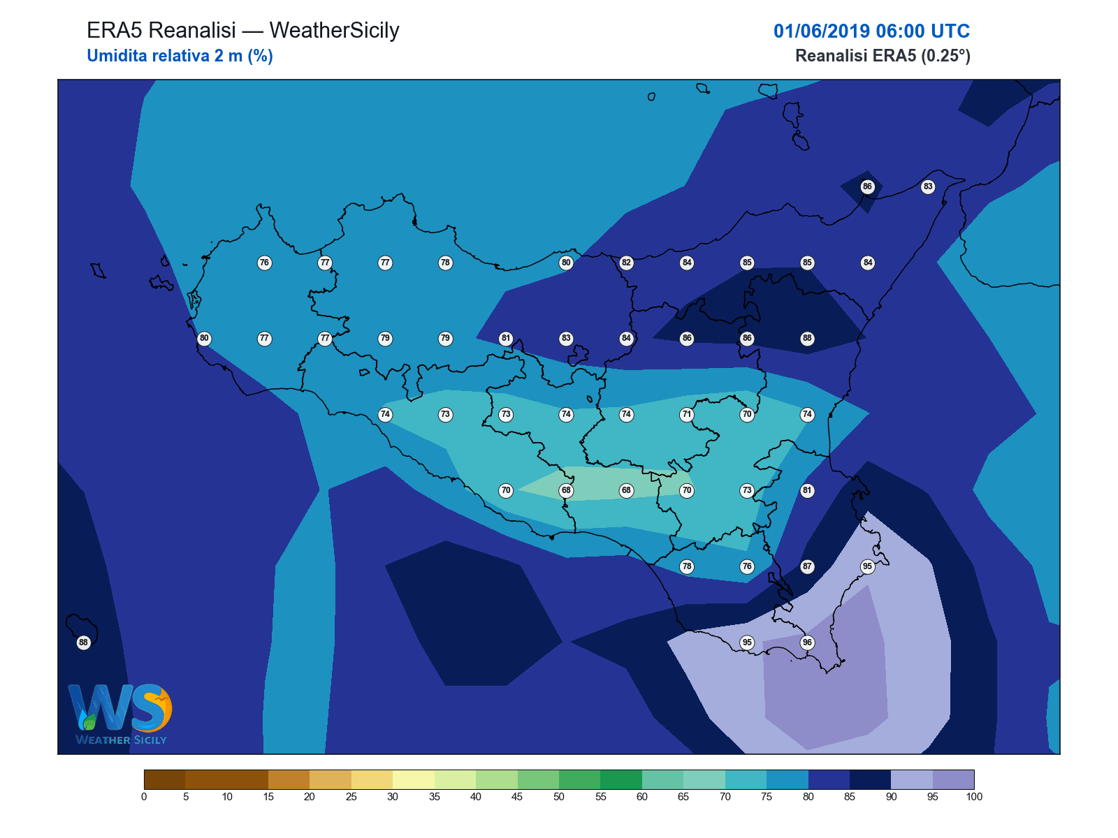 Umidità relativa 2 m · 2019060106