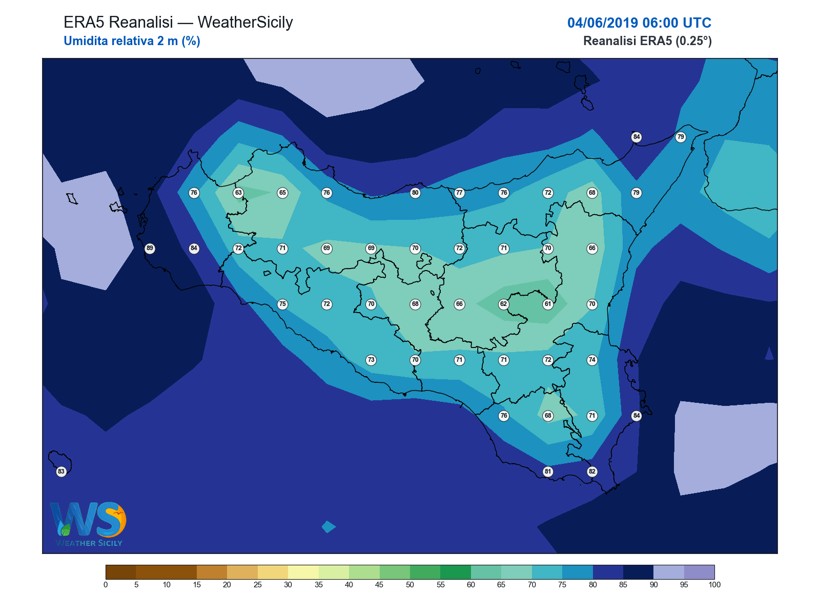 Umidità relativa 2 m · 2019060406