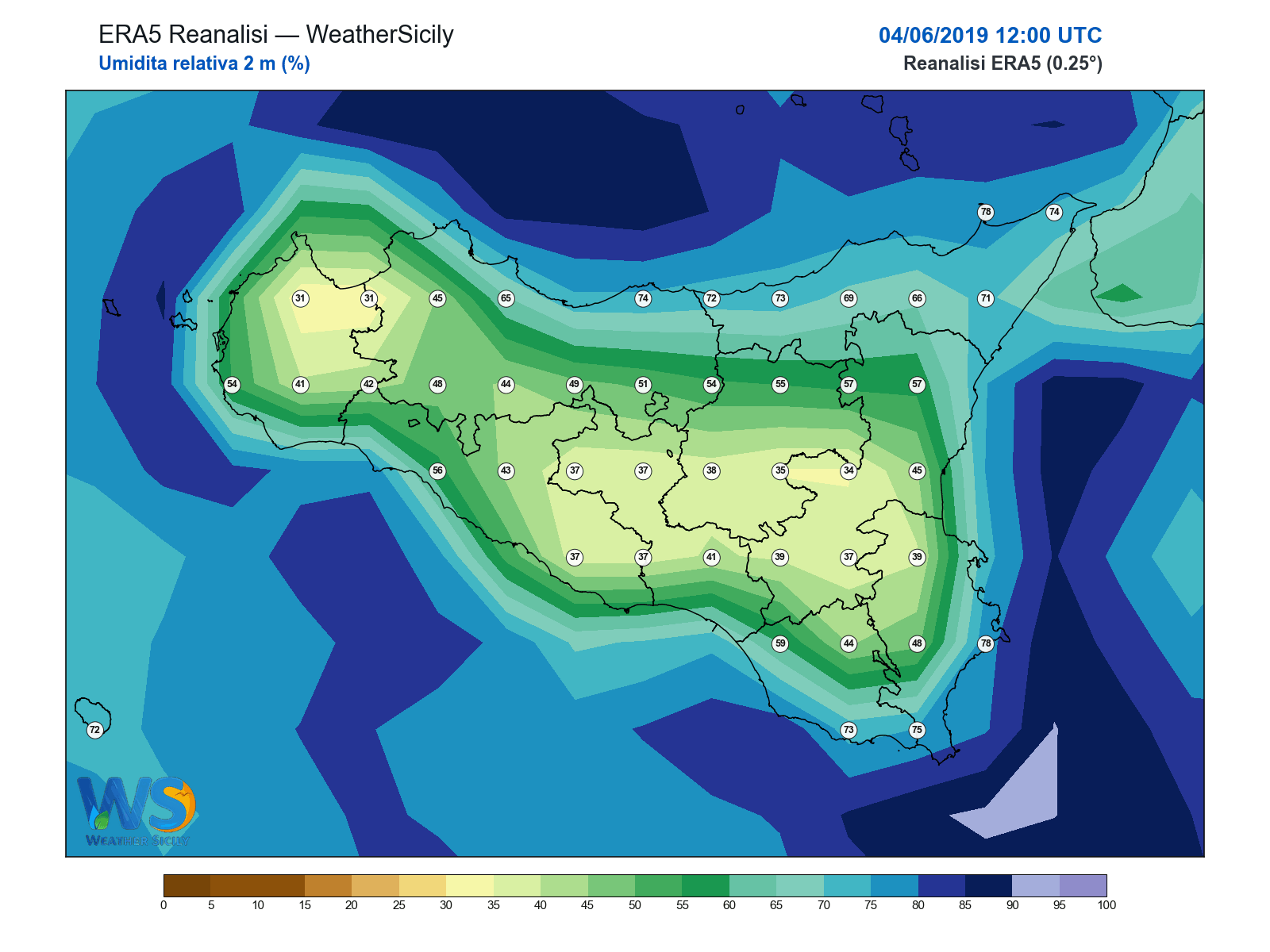 Umidità relativa 2 m · 2019060412