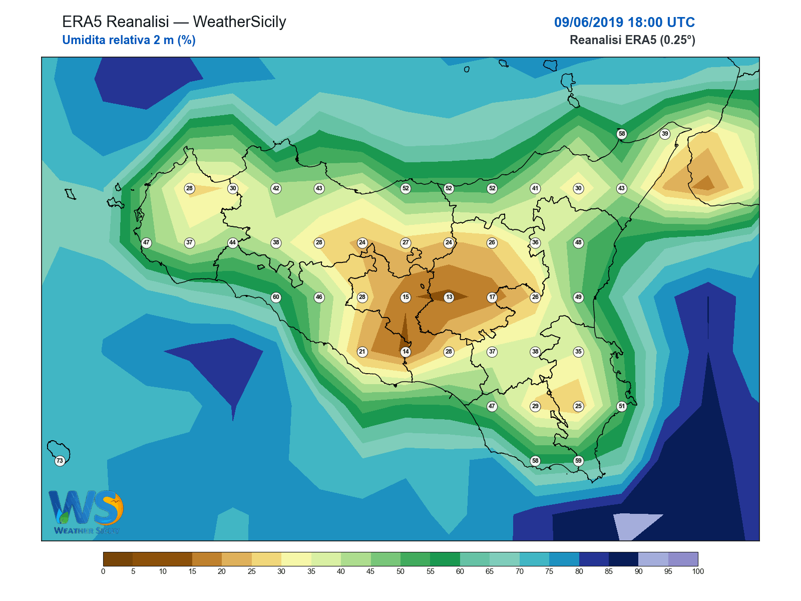 Umidità relativa 2 m · 2019060918
