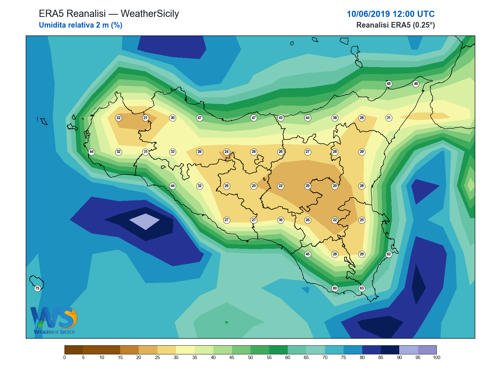 Umidità relativa 2 m · 2019061012