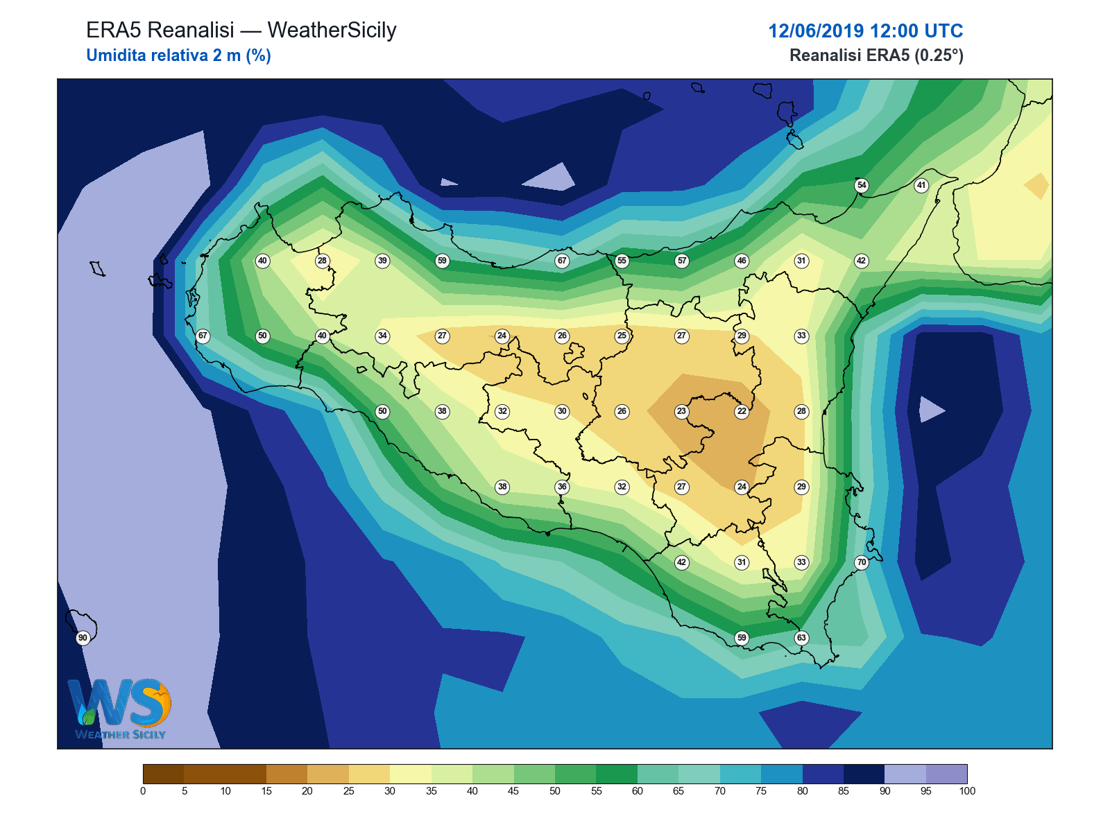 Umidità relativa 2 m · 2019061212