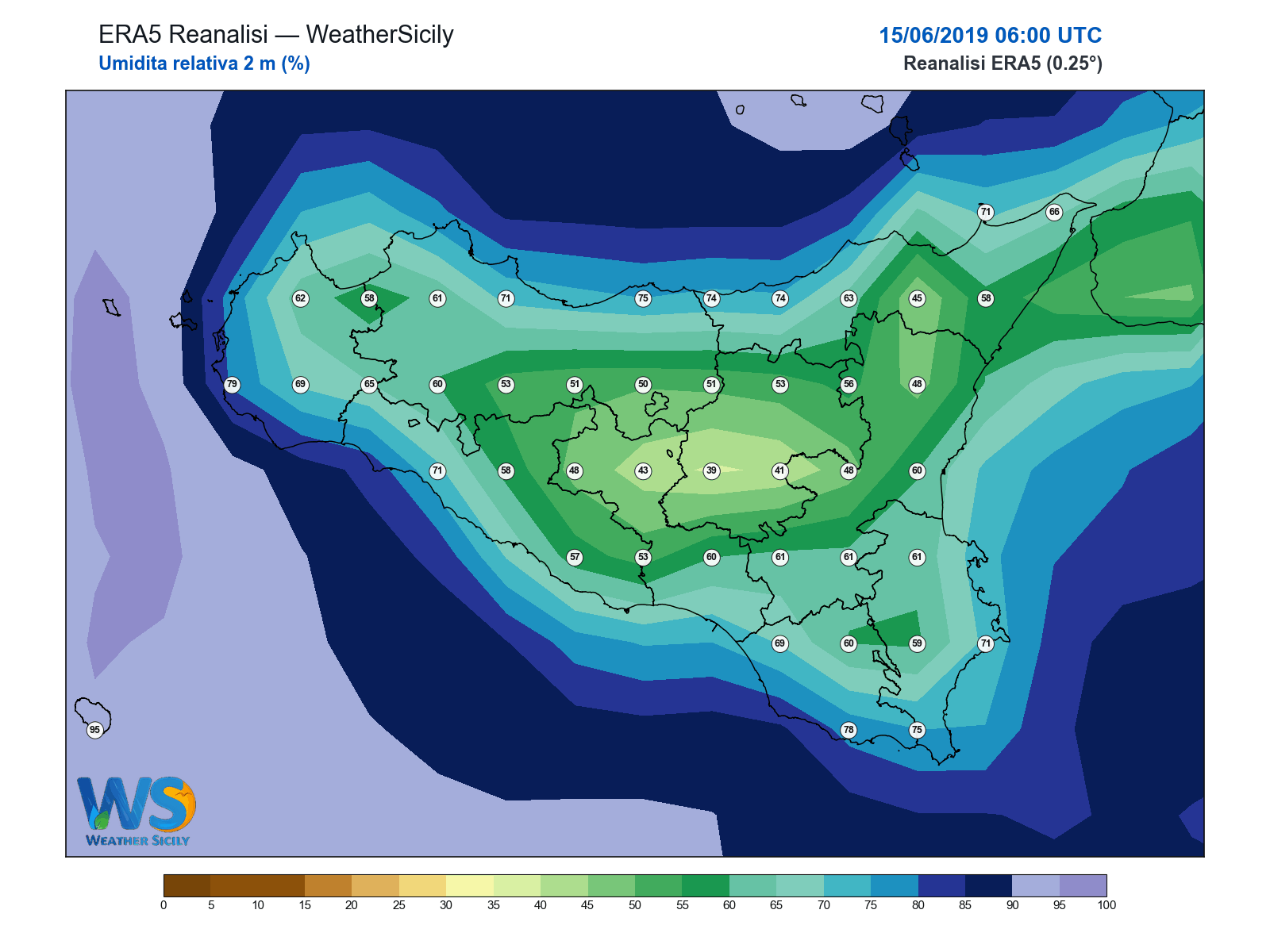 Umidità relativa 2 m · 2019061506