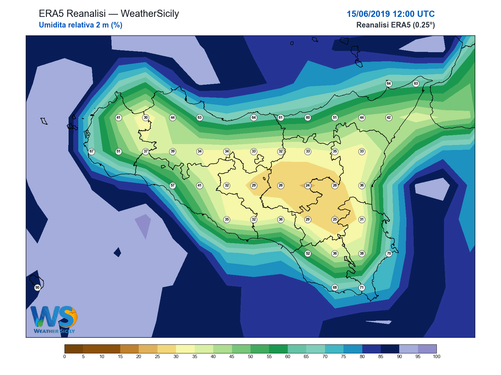 Umidità relativa 2 m · 2019061512