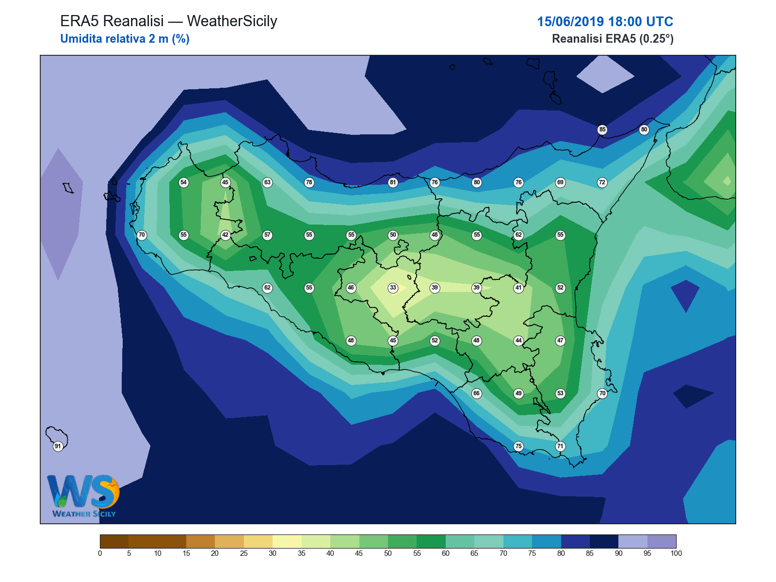 Umidità relativa 2 m · 2019061518