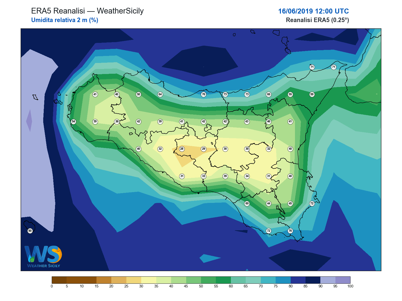 Umidità relativa 2 m · 2019061612