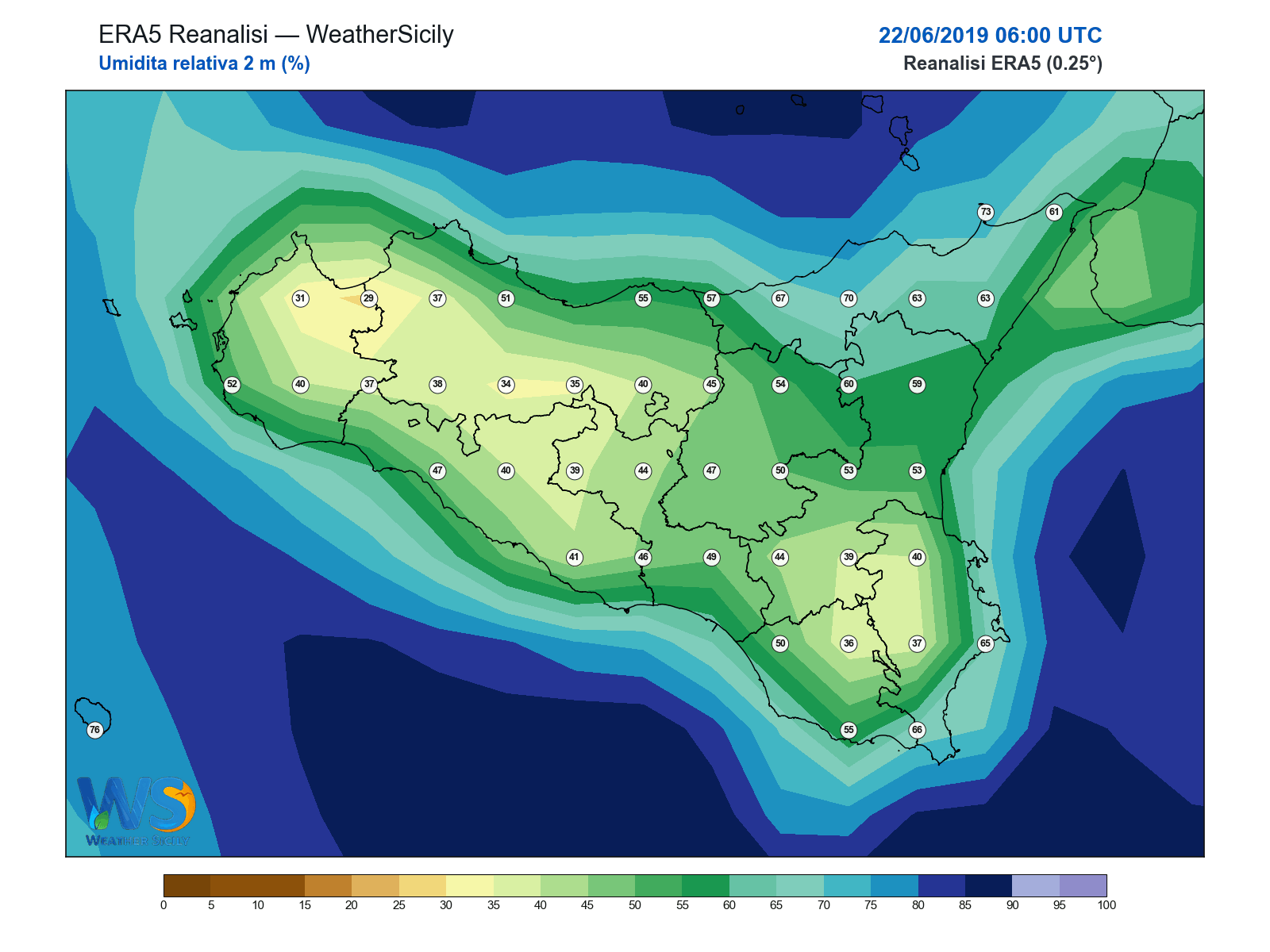 Umidità relativa 2 m · 2019062206