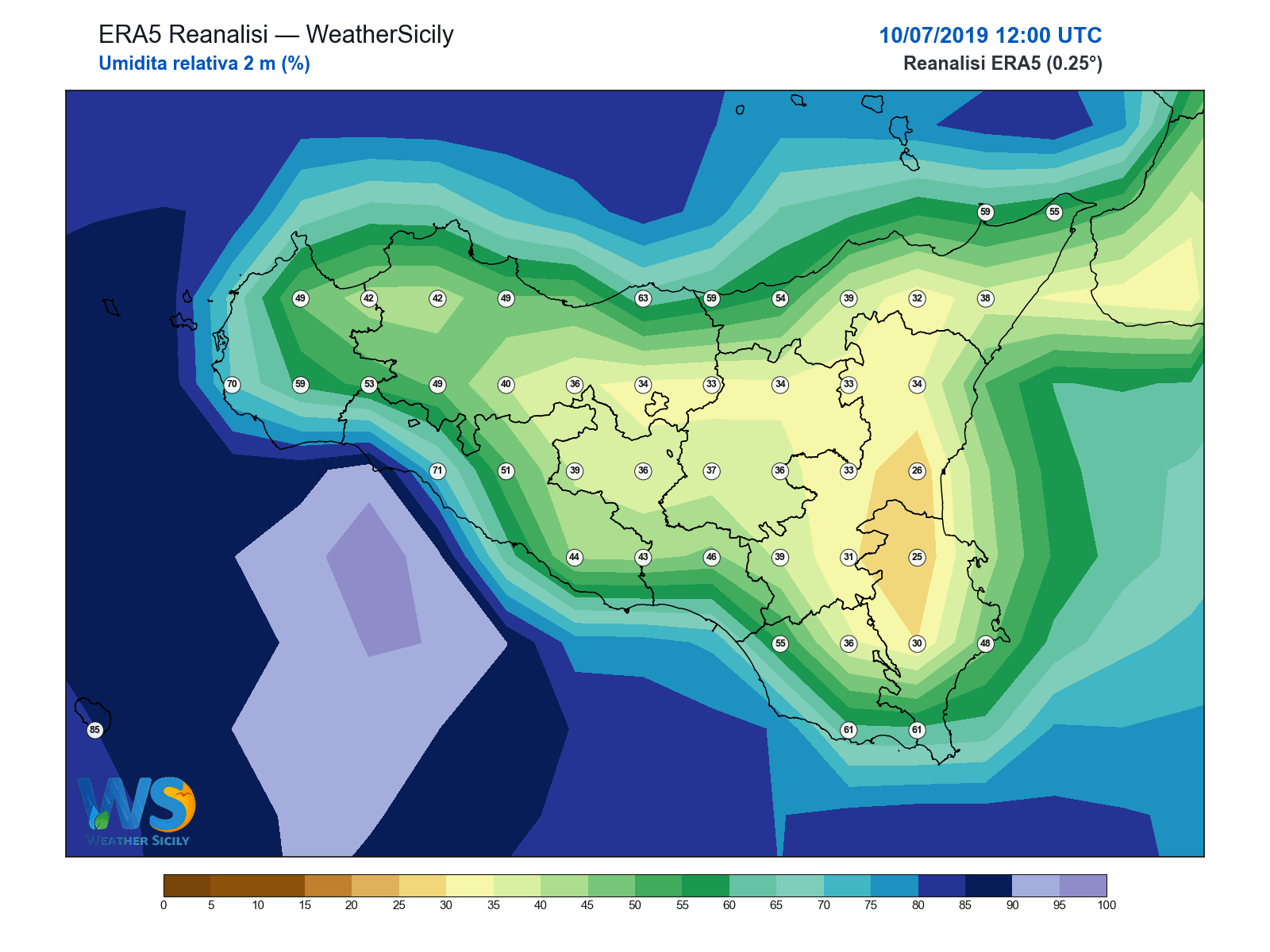 Umidità relativa 2 m · 2019071012