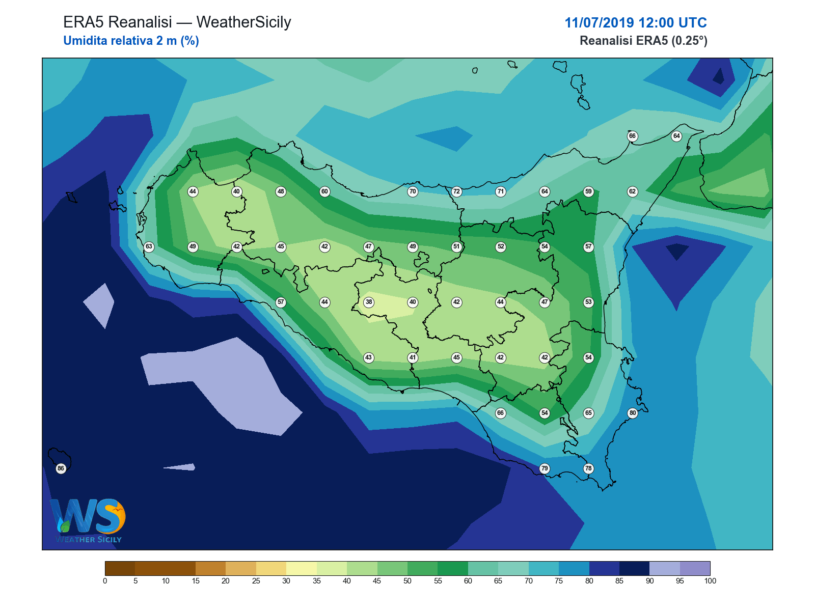 Umidità relativa 2 m · 2019071112