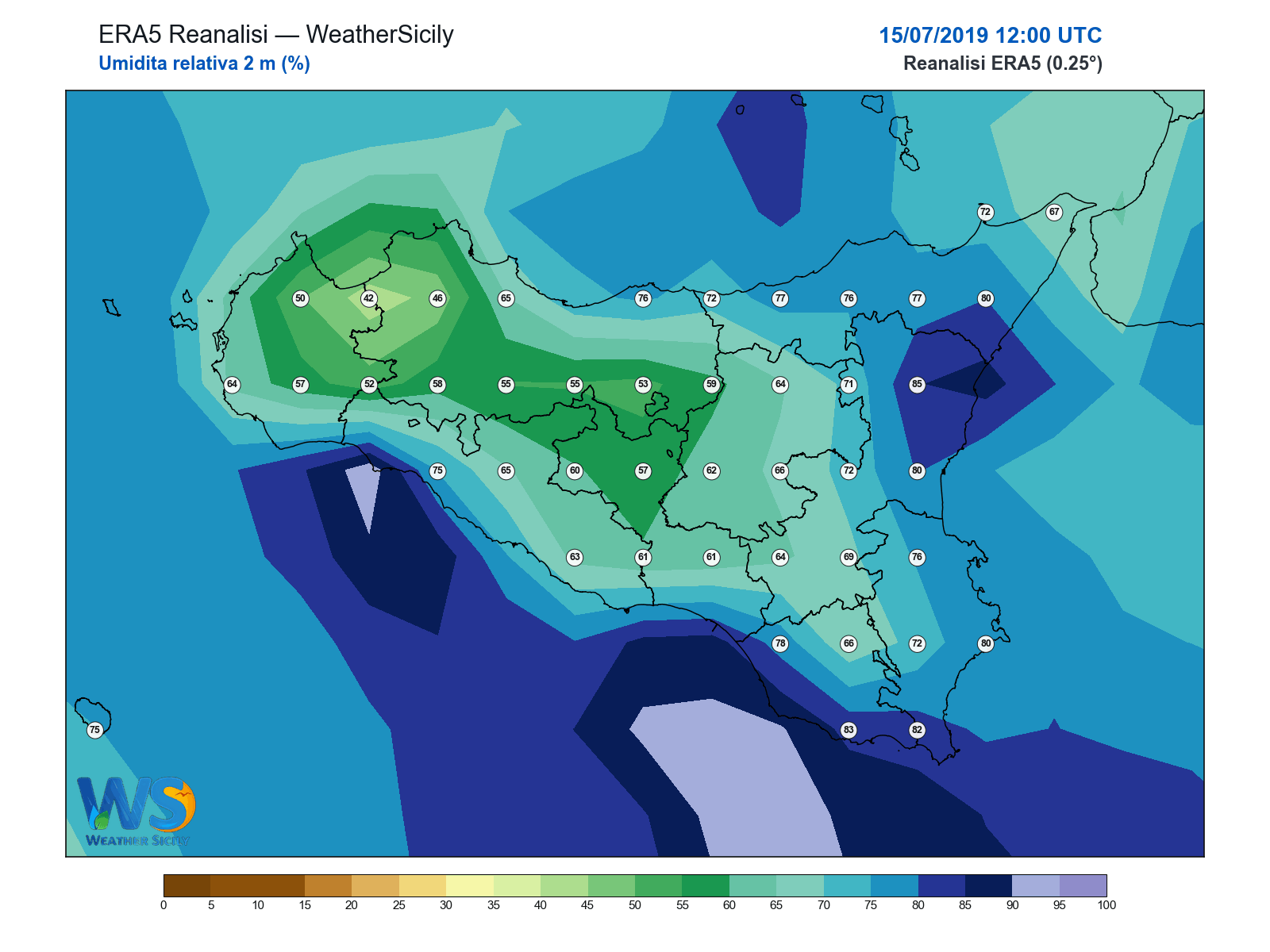 Umidità relativa 2 m · 2019071512