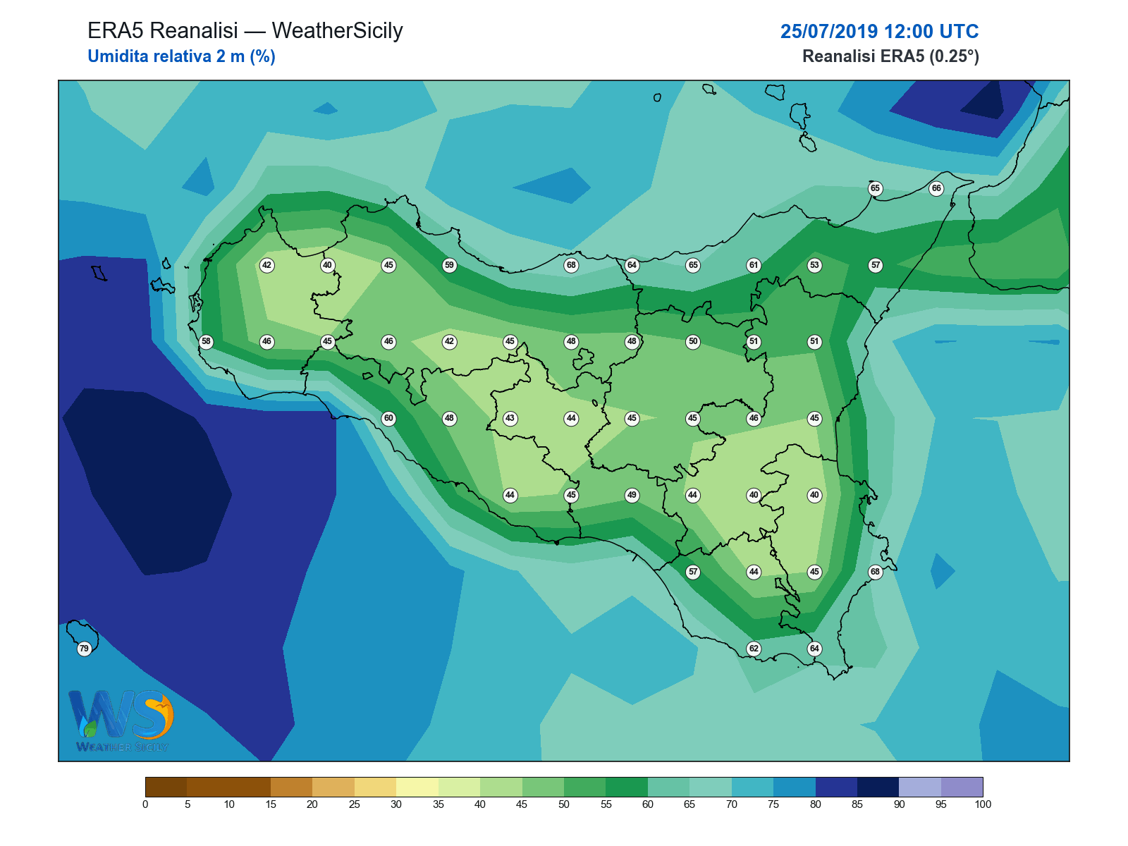 Umidità relativa 2 m · 2019072512