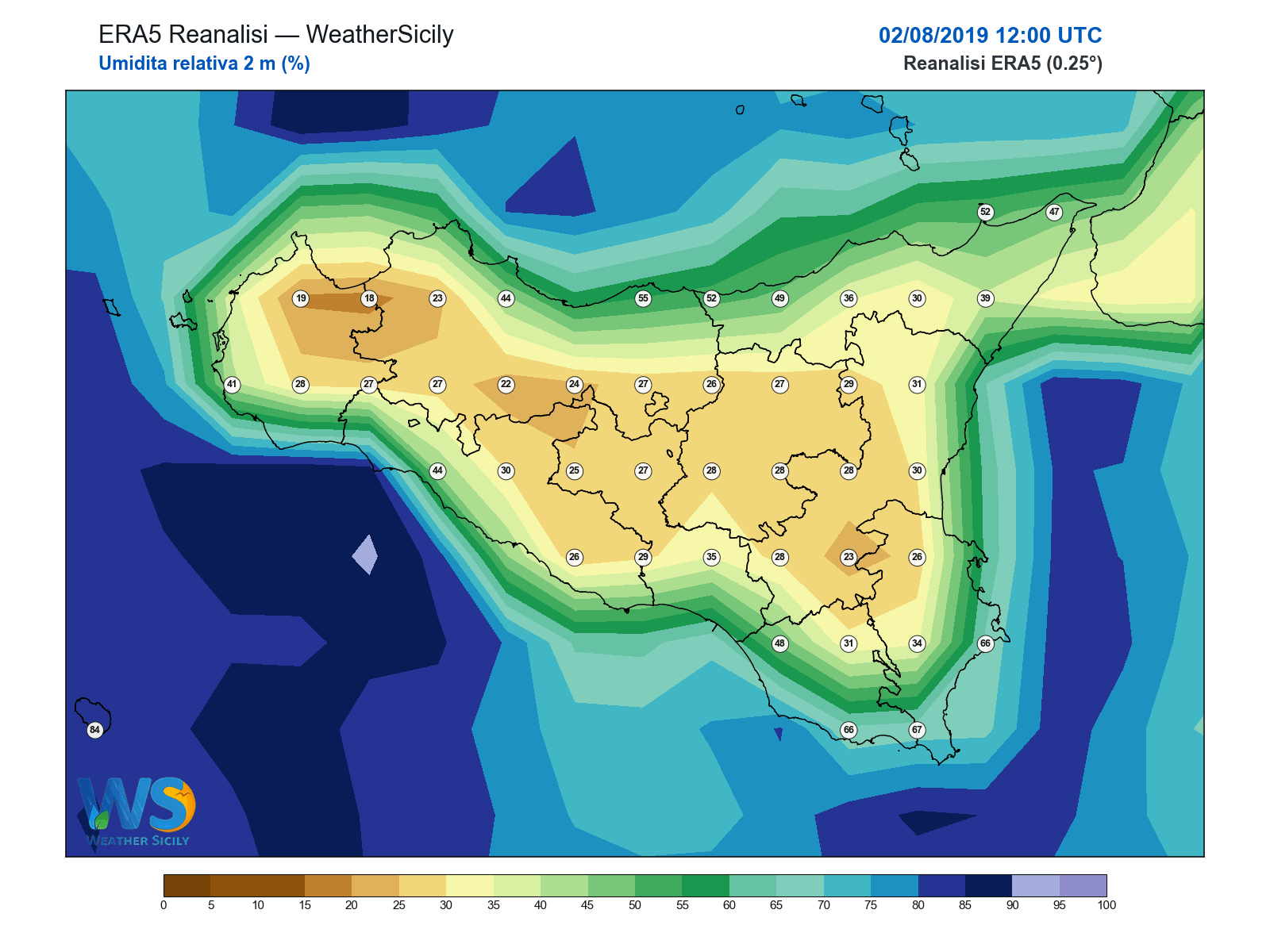 Umidità relativa 2 m · 2019080212