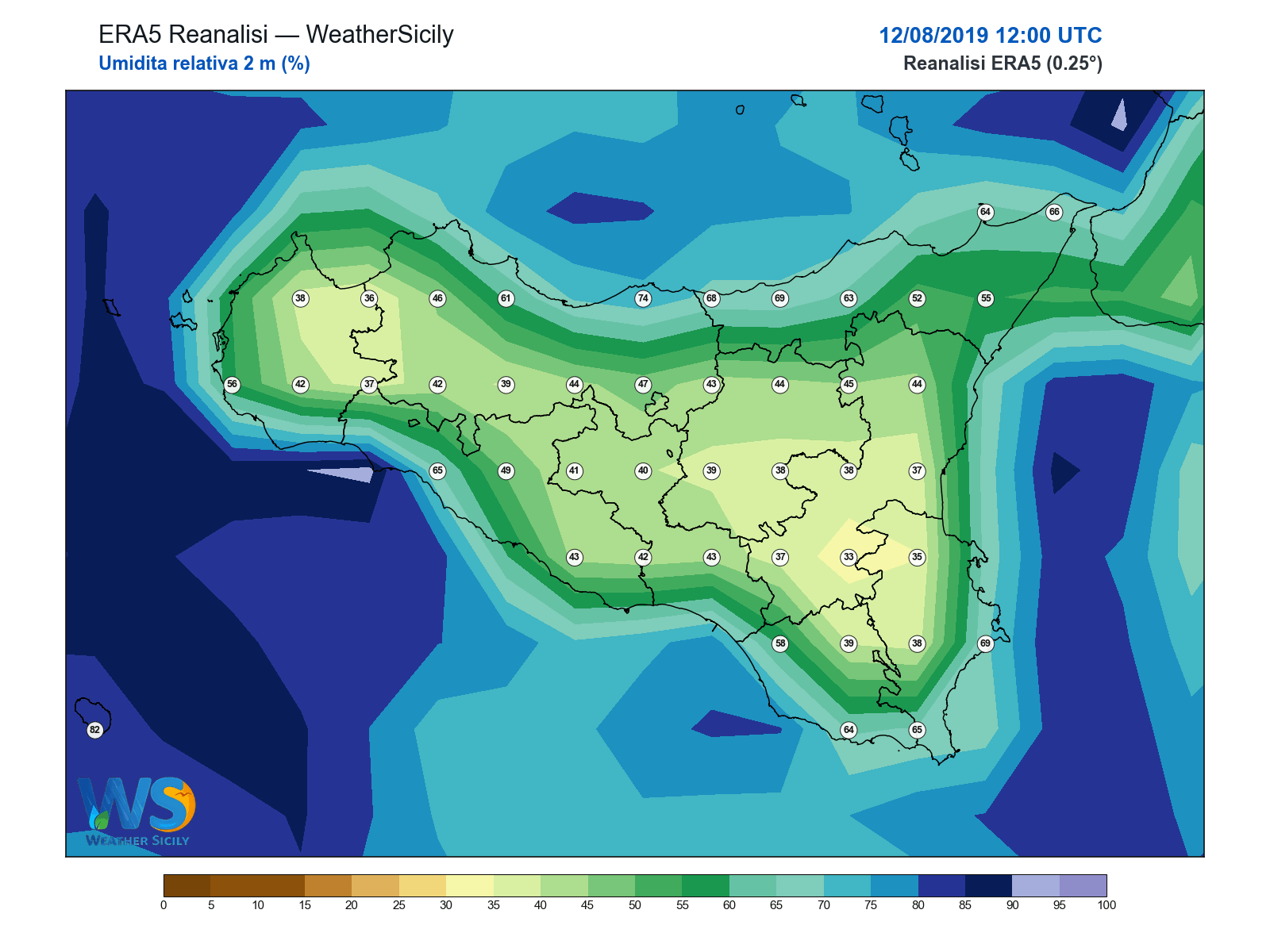 Umidità relativa 2 m · 2019081212