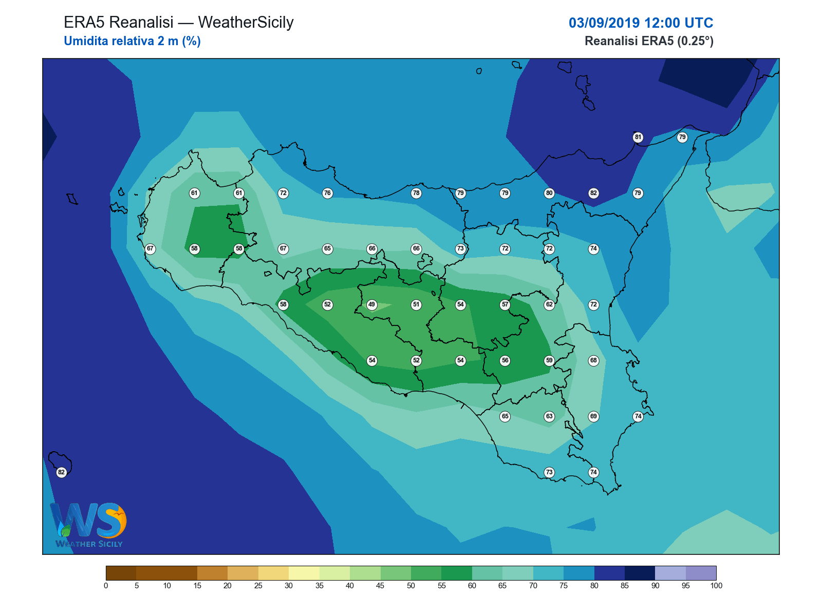 Umidità relativa 2 m · 2019090312
