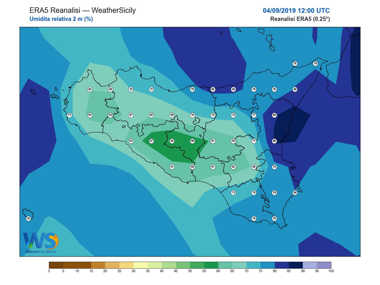 Umidità relativa 2 m · 2019090412