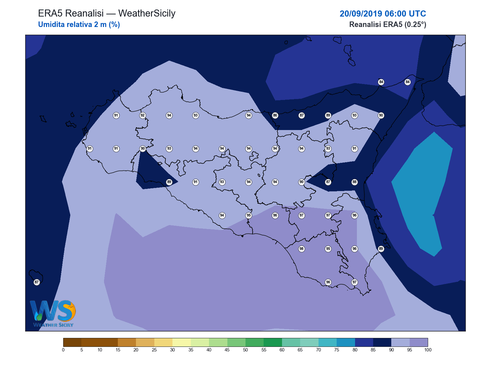 Umidità relativa 2 m · 2019092006