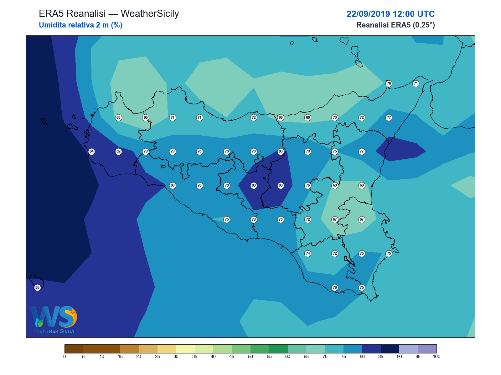 Umidità relativa 2 m · 2019092212