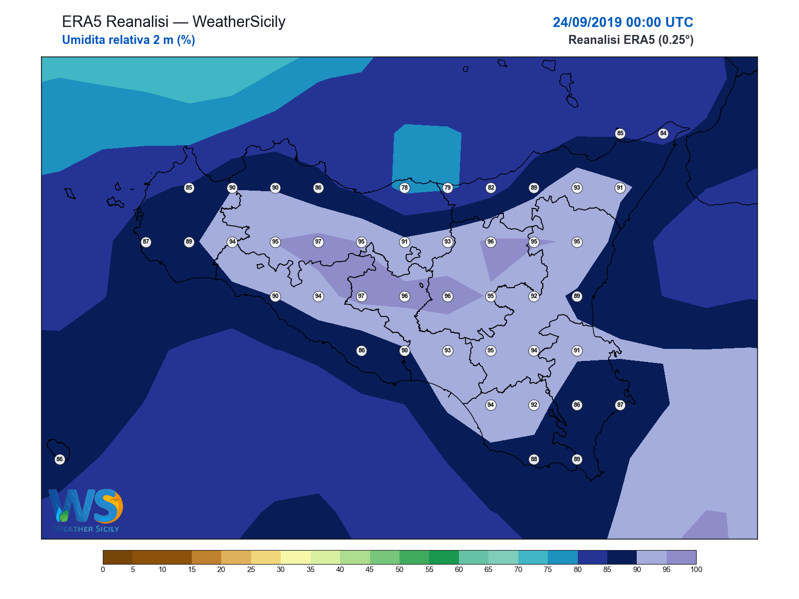 Umidità relativa 2 m · 2019092400