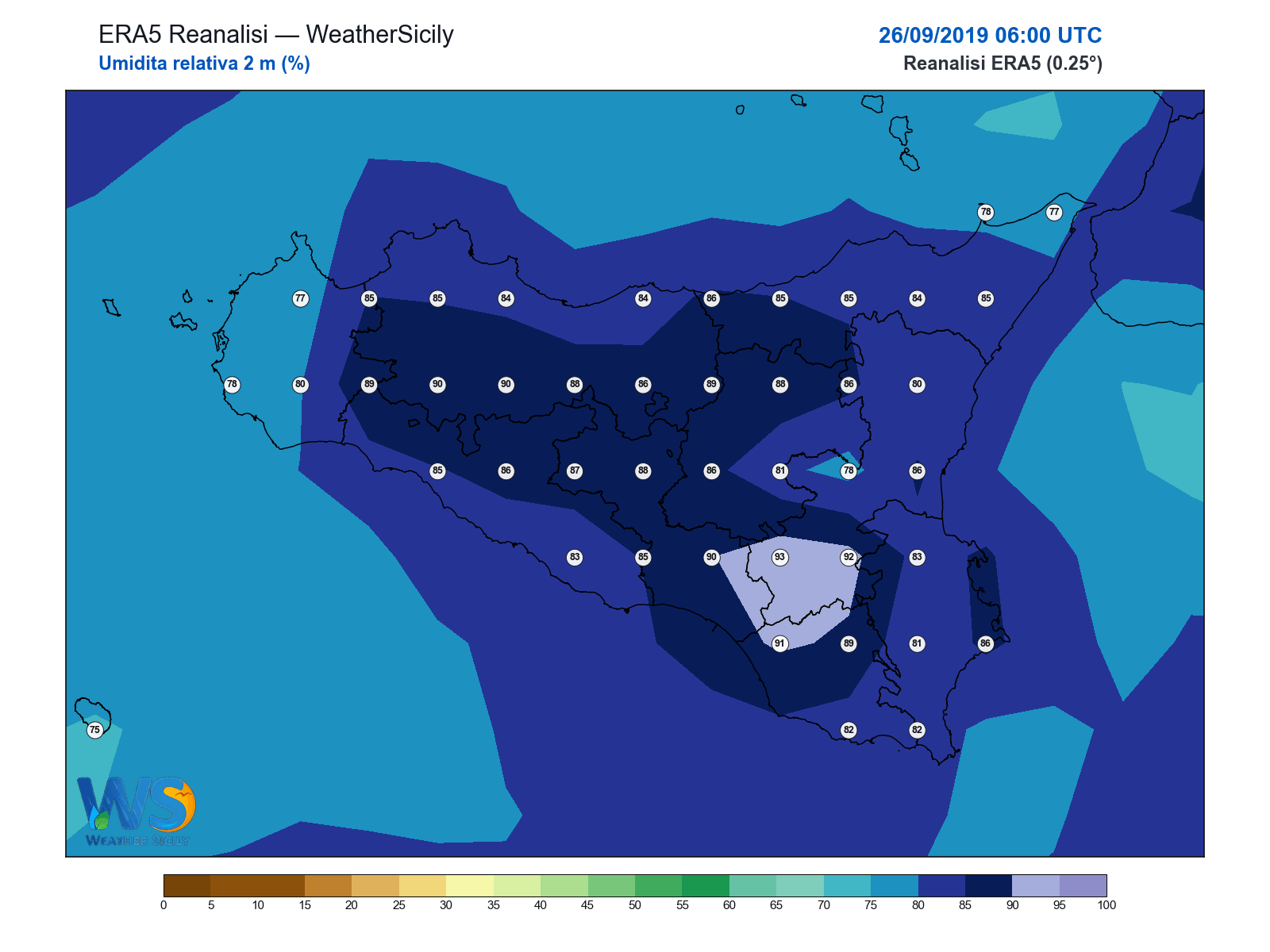 Umidità relativa 2 m · 2019092606