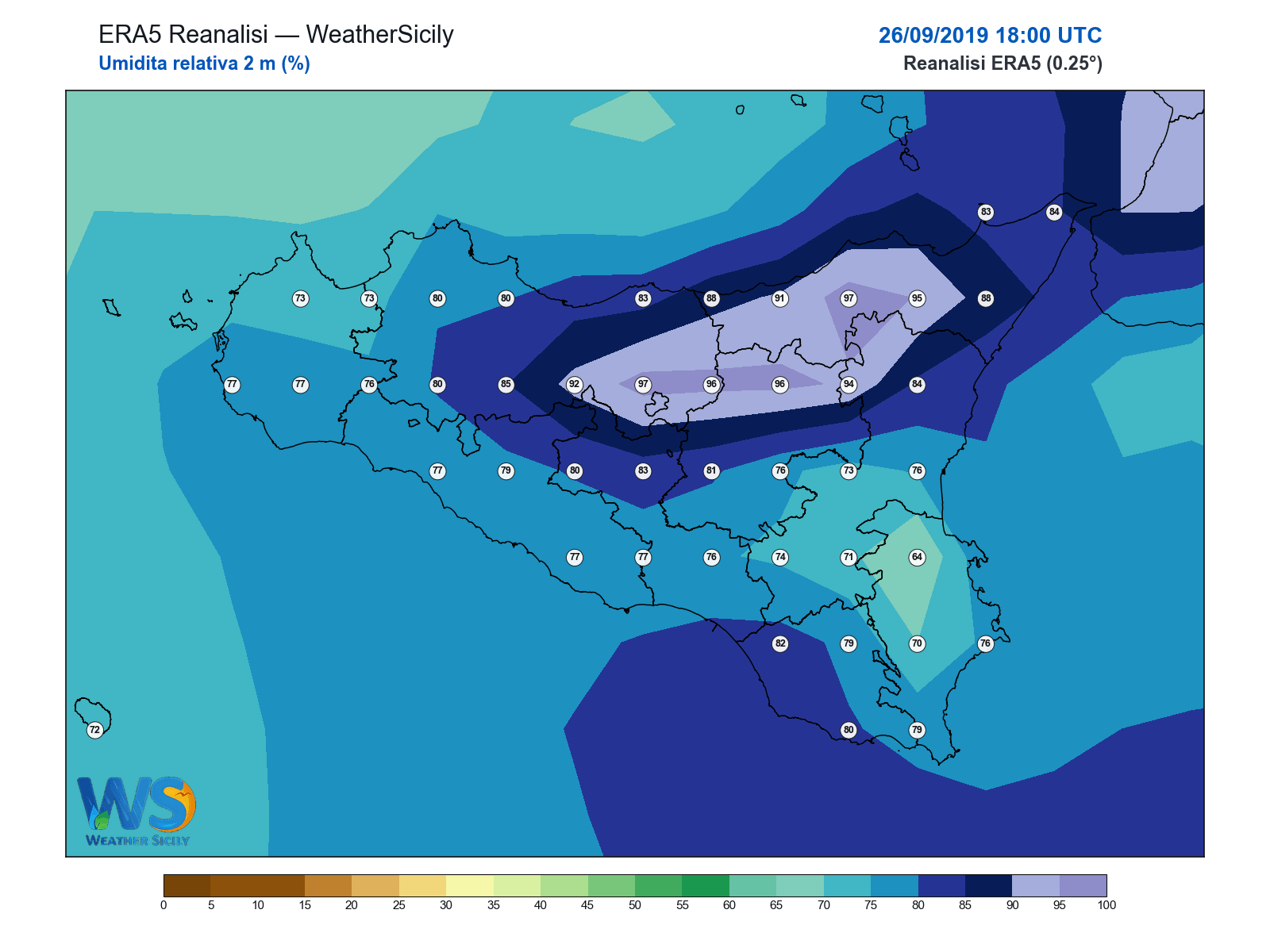 Umidità relativa 2 m · 2019092618