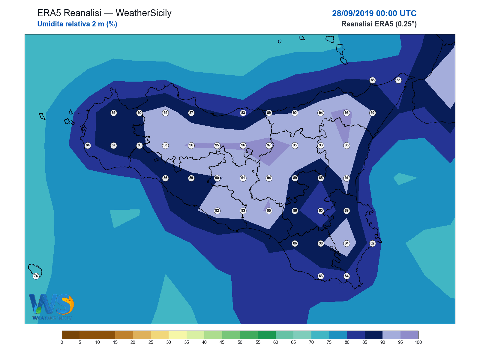 Umidità relativa 2 m · 2019092800