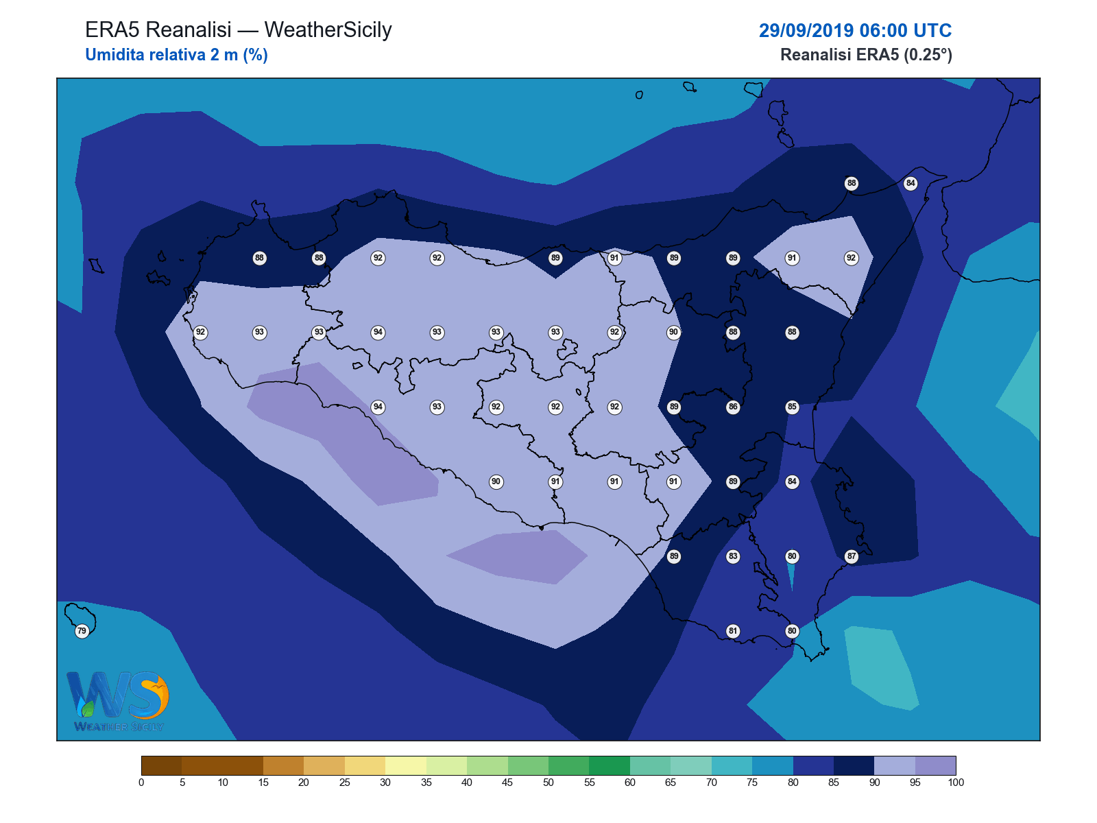Umidità relativa 2 m · 2019092906