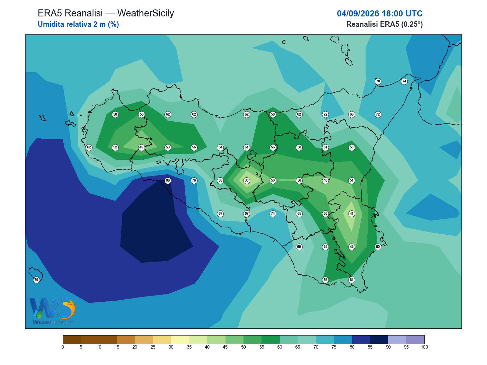 Umidità relativa 2 m · 2026090418