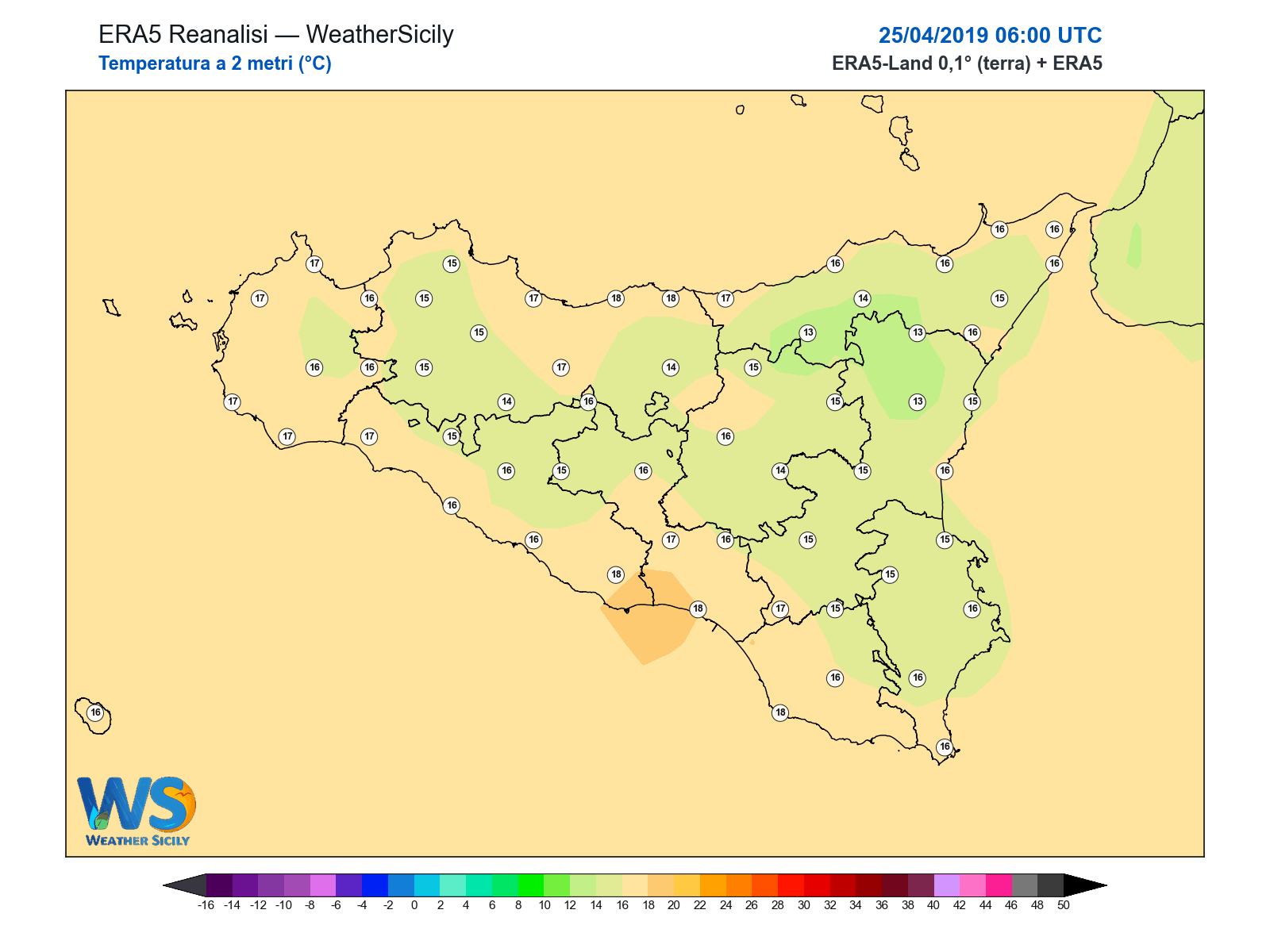 Temperatura a 2 metri · 2019042506