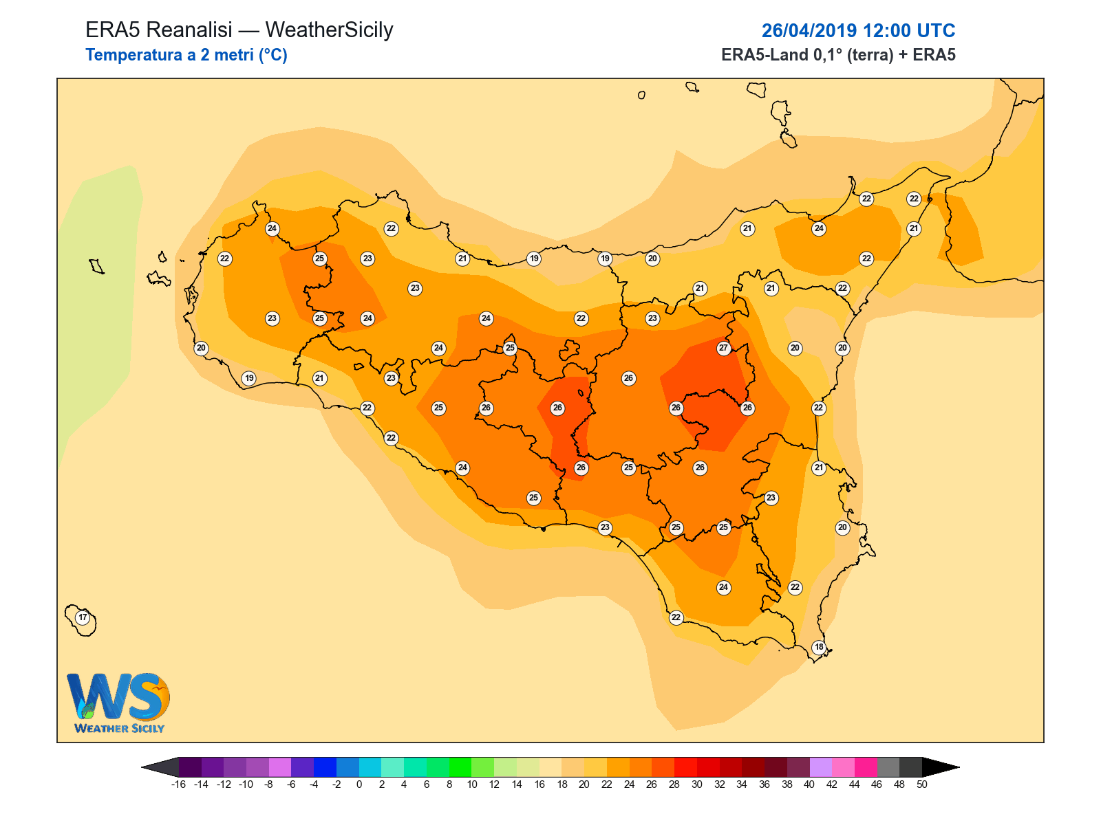 Temperatura a 2 metri · 2019042612