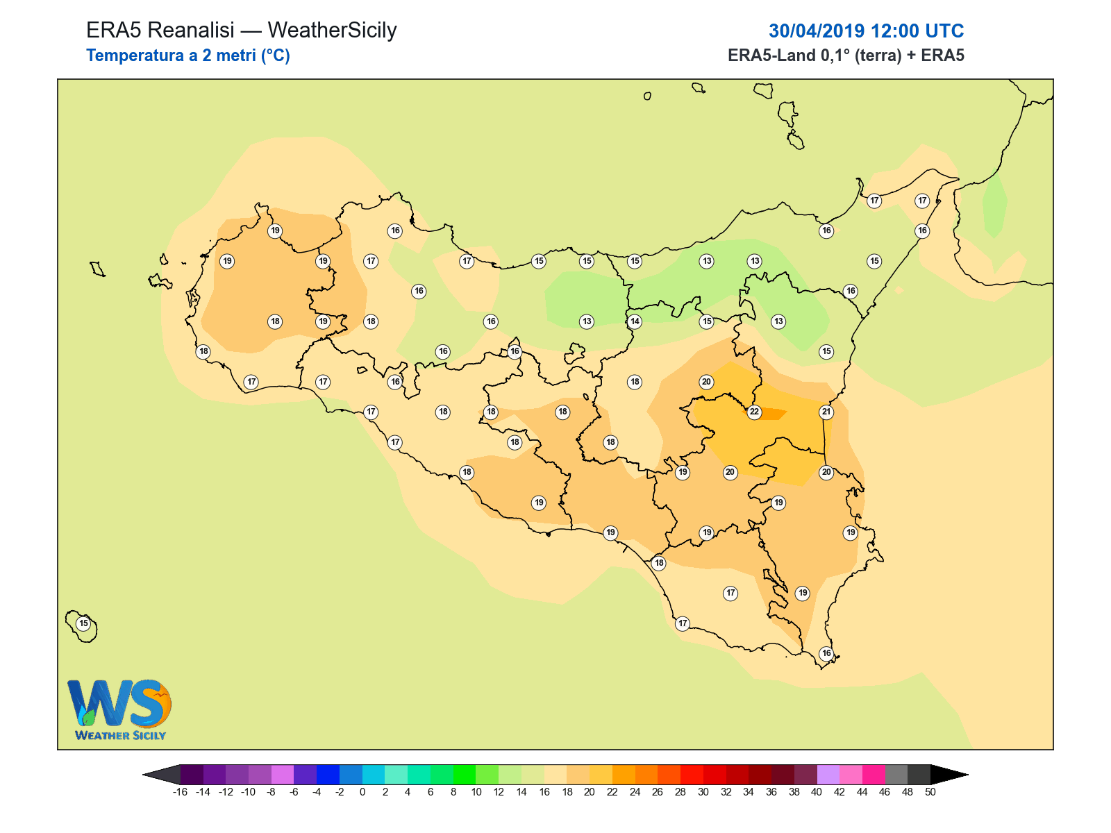 Temperatura a 2 metri · 2019043012