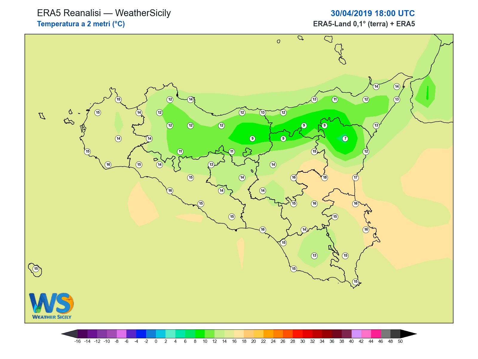 Temperatura a 2 metri · 2019043018