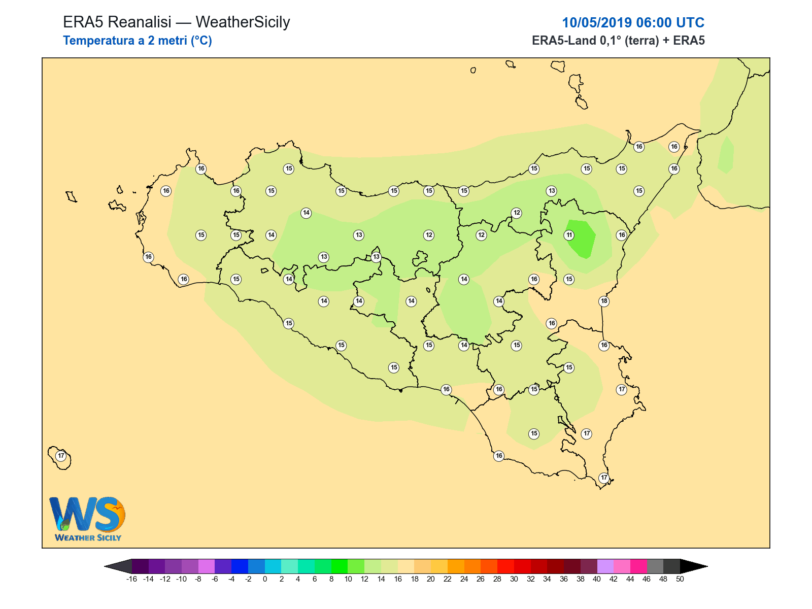 Temperatura a 2 metri · 2019051006