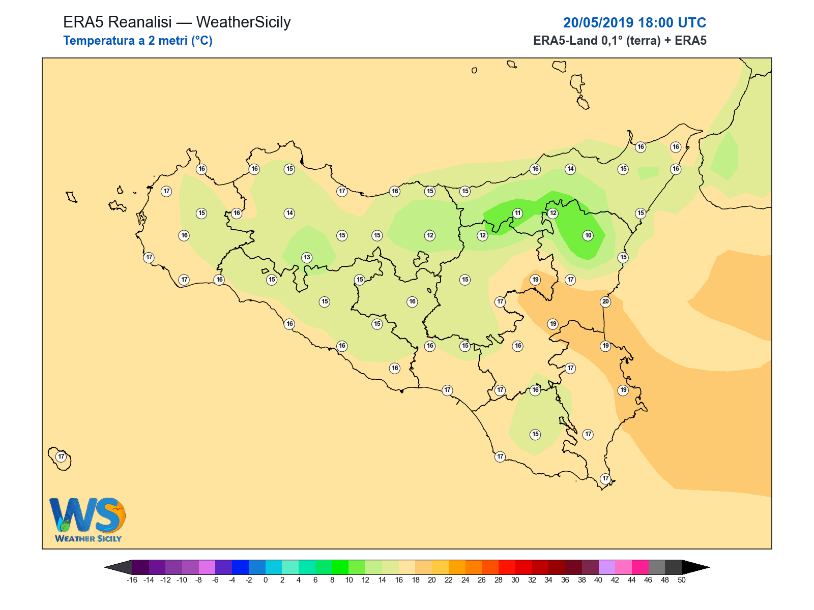 Temperatura a 2 metri · 2019052018