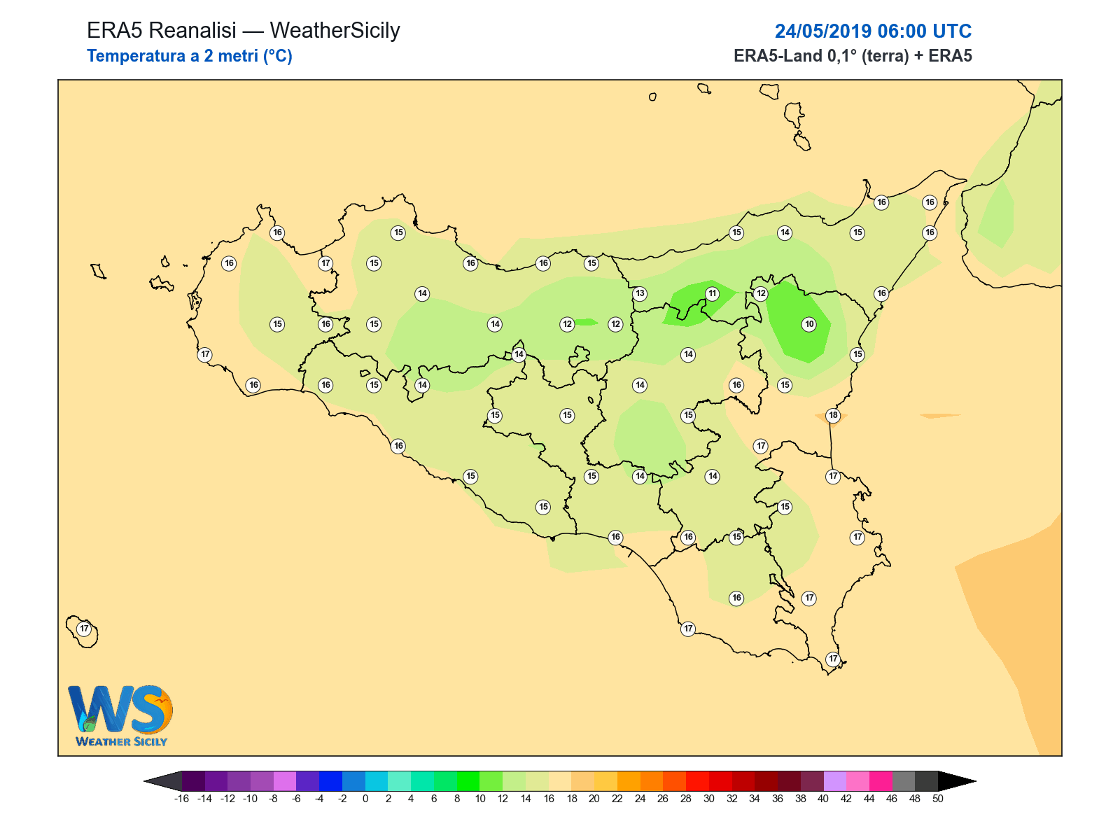 Temperatura a 2 metri · 2019052406