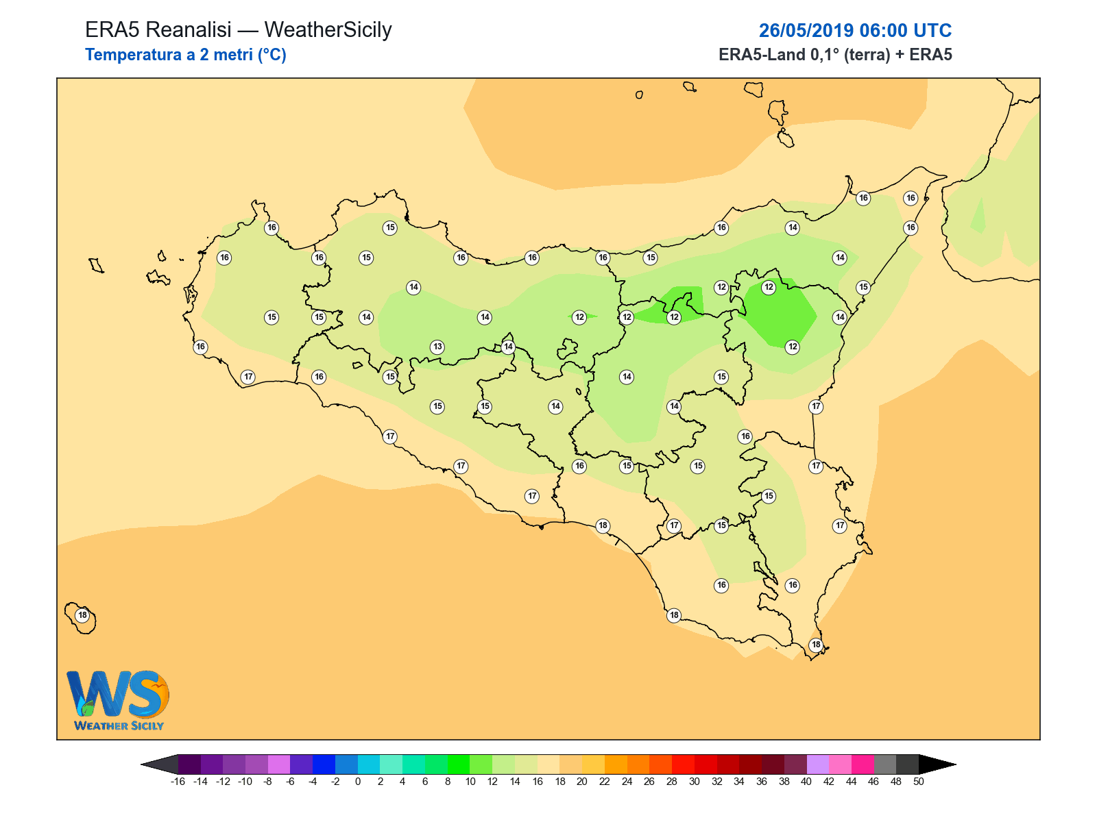 Temperatura a 2 metri · 2019052606