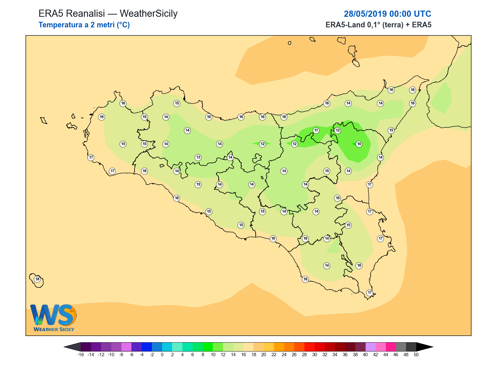 Temperatura a 2 metri · 2019052800