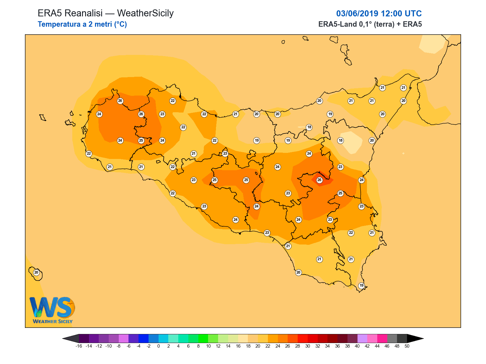 Temperatura a 2 metri · 2019060312